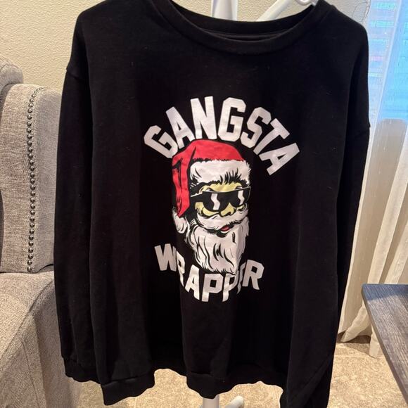 Holiday Time Christmas Gangster Wrapper sweatshirt Xmas - Picture 1 of 3